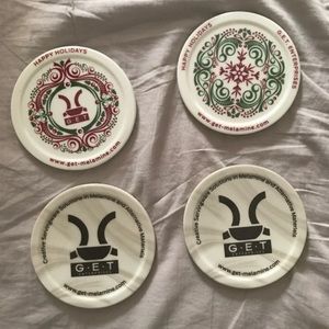 Set of 4 get-melamine coasters